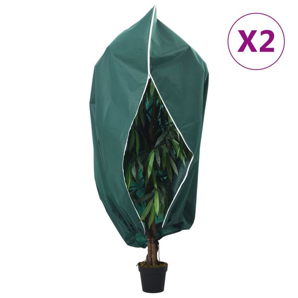 vidaXL lukuga taime fliiskatted 2 tk, 70 g/m&sup2;, 1,2 x 1,8 m