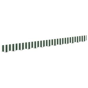 vidaXL Varikatusse katte asendamine Roheline ja Valge 230 x 20 cm