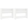 vidaXL seina kingakapp 2 tk k&otilde;rgl&auml;ige valge 80x18x60 cm puitlaastplaat