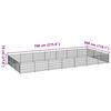 vidaXL koeraaedik, must, 21 m&sup2;, teras