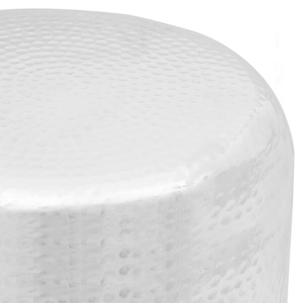 vidaXL sepistatud alumiiniumist taburet/lisalaud, hõbedane