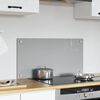 vidaXL Kögi Splashback Helehall 80 x 40 x 0,6 cm karastatud klaas