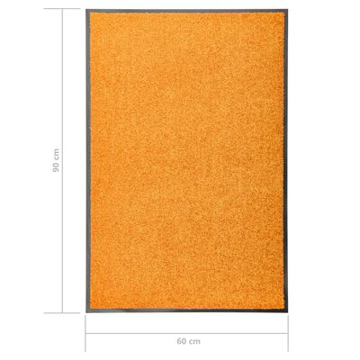 vidaXL uksematt pestav, oranž, 60 x 90 cm