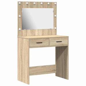 vidaXL Riietumislaud sahtliga Sonoma tamm 78,5 x 41 x 135 cm Tehispuit