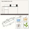 LECHUZA taimekast &bdquo;BALCONERA Stone 80 ALL-IN-ONE&rdquo; beež