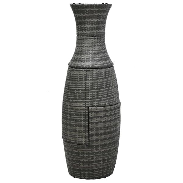 vidaXL kolmeosaline bistrookomplekt patjadega, polürotang, hall