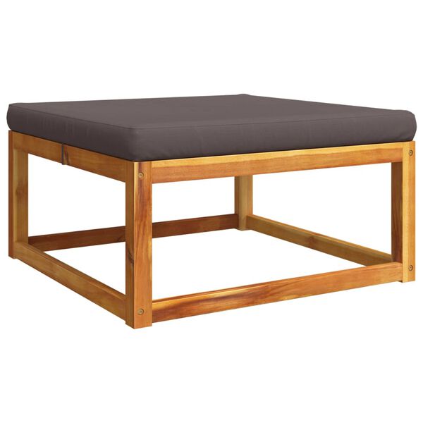 vidaXL 11-osaline aiadiivanikomplekt patjadega, puit, akaatsia ja köis