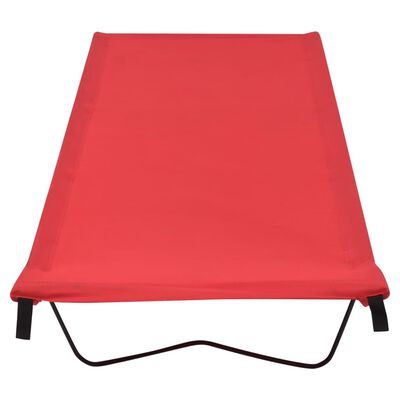 vidaXL matkavoodid, 2 tk, 180x60x19 cm, oxford-kangas ja teras, punane