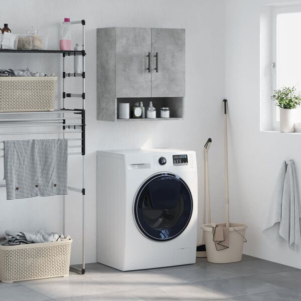 vidaXL seinakapp, betoonhall, 60 x 31 x 70 cm, tehispuit