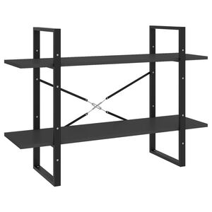 vidaXL 2-korruseline raamaturiiul 100x30x70 cm, hall, tehispuit