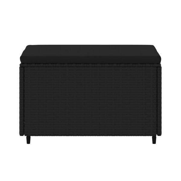 vidaXL aia jalapingid istmepatjadega 2 tk, must, polürotang