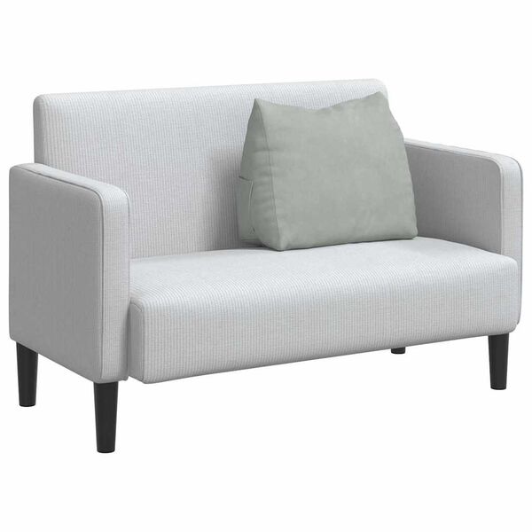 vidaXL Seljatugi padi Helehall 60 x 20 x 50 cm Korter kangas