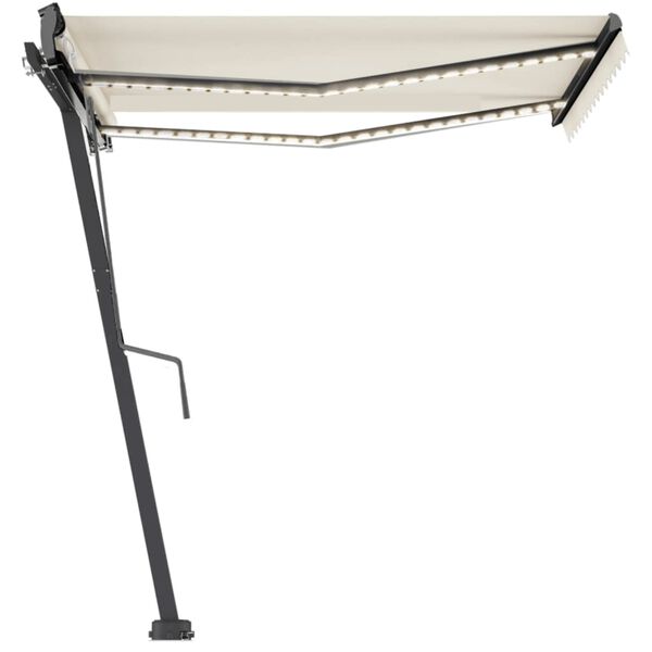 vidaXL iseseisev automaatne varikatus 350x250 cm, kreemjas