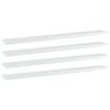 vidaXL riiuliplaadid 4 tk, valge, 80x10x1,5 cm, puitlaastplaat