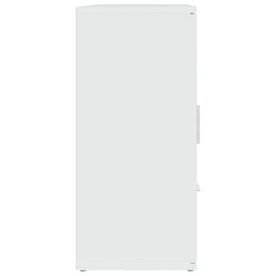 vidaXL puhvetkapp, valge, 91 x 29,5 x 65 cm, tehispuit