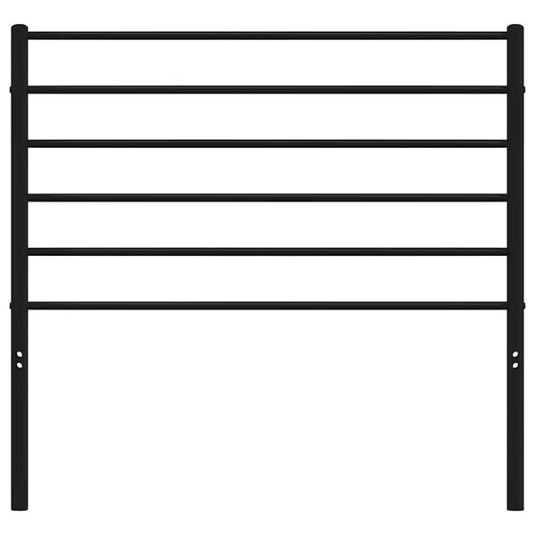 vidaXL metallist vahetatav voodipeats, must, 100 cm