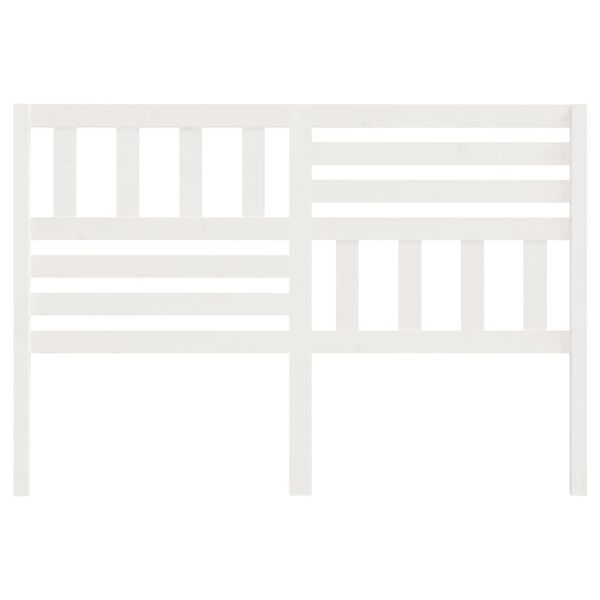 vidaXL voodipeats, valge 166x4x100 cm männipuit