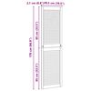 vidaXL Kappi Uks 2 pcs Neutraalne 170 x 2,1 x 49,5 cm Tahke m&auml;nd
