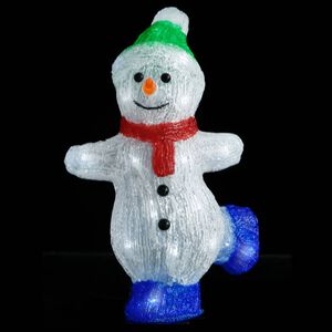 vidaXL LEDidega akr&uuml;&uuml;list lumememme kuju, tuppa/&otilde;ue, 30 cm