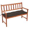 vidaXL aiapink padjaga 120 cm, akaatsiapuit