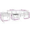 vidaXL 7-osaline aiadiivanikomplekt patjadega, alumiinium, antratsiit