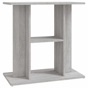 vidaXL akvaariumialus, hall, Sonoma v&auml;rvi, 60 x 30 x 60 cm, t&ouml;&ouml;deldud puit