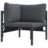 vidaXL V&auml;lik M&ouml;&ouml;bel padjaga padjaga Antratsiit 80 x 80 x 71 cm Teras