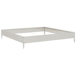 vidaXL k&otilde;rgendatud aia taimelava, 100 x 100 x 18,5 cm roostevaba teras