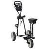 vidaXL Golfik&auml;ru koos istmega Must ja Valge 100 x 60 x 130 cm Raud