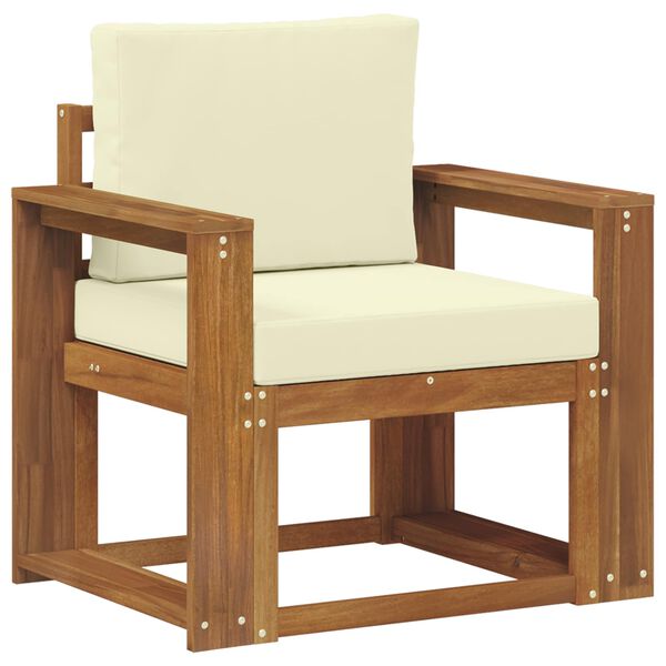 vidaXL &Otilde;uesohva Tugev akaatsiapuit ja pol&uuml;ester Neutraalne