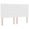 vidaXL Voodi hoiukohaga ja madratsiga peaga PUHAS VALGE 180 x 200 cm