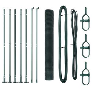 vidaXL Keevitatud Traat Aed Betoonalusega 10 x 0,8 m (L x K)