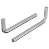 vidaXL Kuusnurkne V&otilde;ti 2 pcs H&otilde;bedane 32 x 86 mm Teras