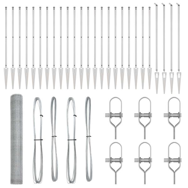 vidaXL Aiapost H&otilde;bedane 50 x 1,4 m (25 mm v&otilde;rk) Teras