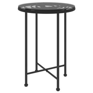 vidaXL s&ouml;&ouml;gilaud, must, &Oslash;55 cm&nbsp;, karastatud klaas ja teras