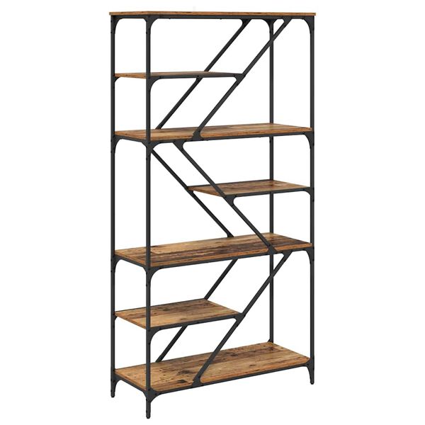 vidaXL Raamatukapp Vana puit 91 x 36 x 176 cm Tehispuit