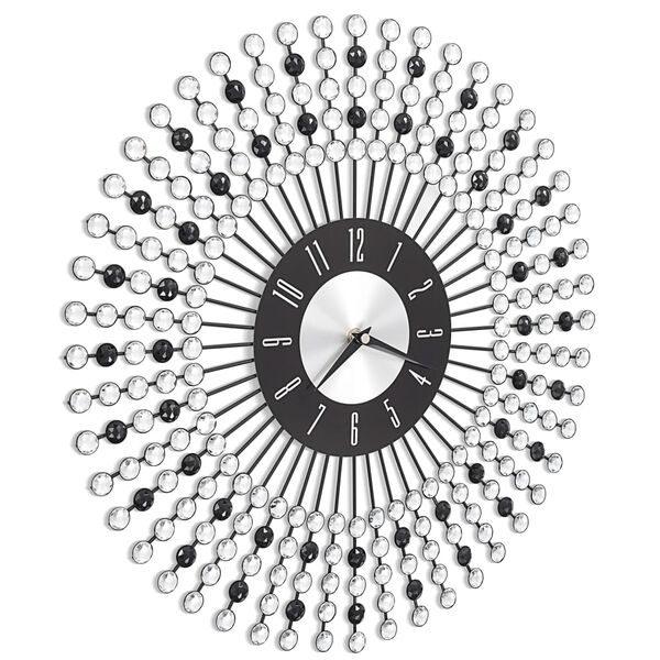 vidaXL seinakell metall 43 cm must