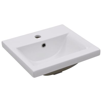 vidaXL vannitoamööblikomplekt, kõrgläikega, valge, puitlaastplaat