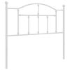 vidaXL metallist vahetatav voodipeats, valge, 100 cm