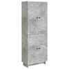vidaXL Kapi Komplekt 2 pcs Betoonhall 66 x 34,5 x 90 cm Tehispuit