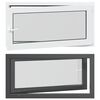 vidaXL Keldriakendus RISOR 120 x 60 cm PVC ja klaas Antratsiit
