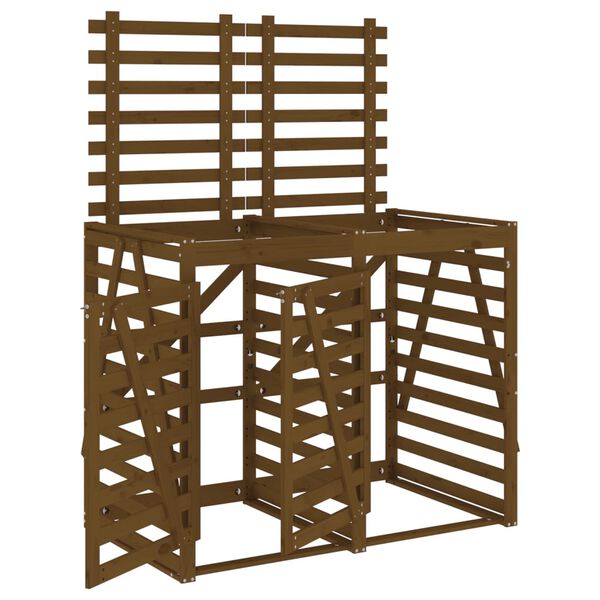 vidaXL kahe ratastega pr&uuml;gikasti kuur, pruun, m&auml;nnipuit