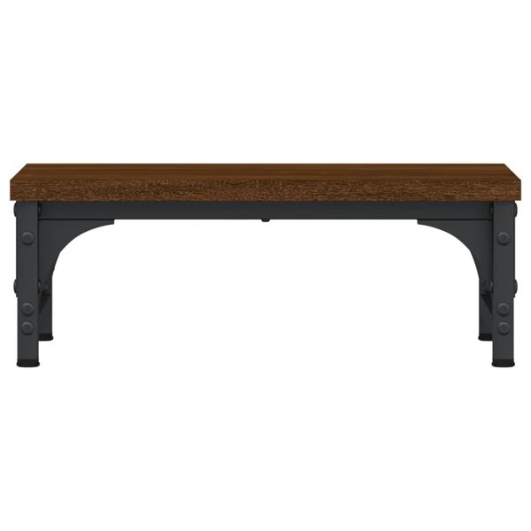 vidaXL monitorialus, pruun tamm, 37x23x14 cm, tehispuit