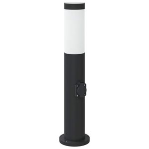 vidaXL pollarvalgusti pistikupesaga 50 cm roostevaba teras IP44