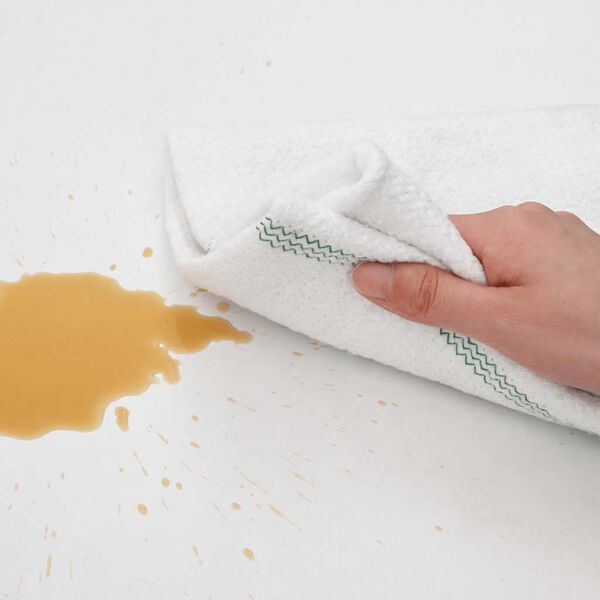 vidaXL puhastuslapid 5 tk, valged roheliste triipudega, 50 x 60 cm