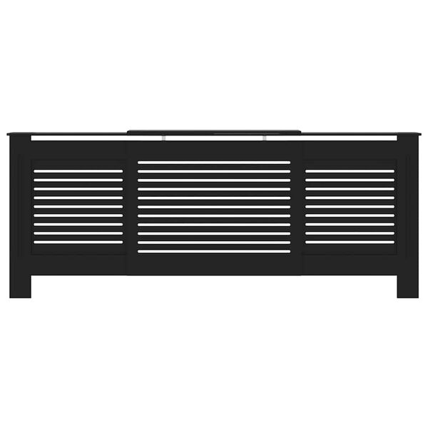 vidaXL MDF radiaatorikate, must, 205 cm