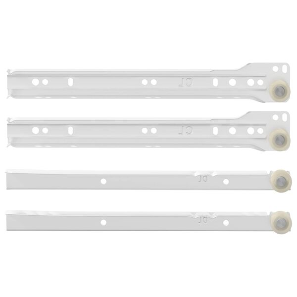 vidaXL Sahtli liug 12 pcs Valge 250 mm Teras