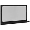vidaXL Peegli Riiul Must tamm 60 x 10,5 x 37 cm Tehispuit
