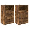 vidaXL &Ouml;&ouml;kapid 2 pcs Suitsetatud tamm 40 x 30 x 467 cm Tehispuit