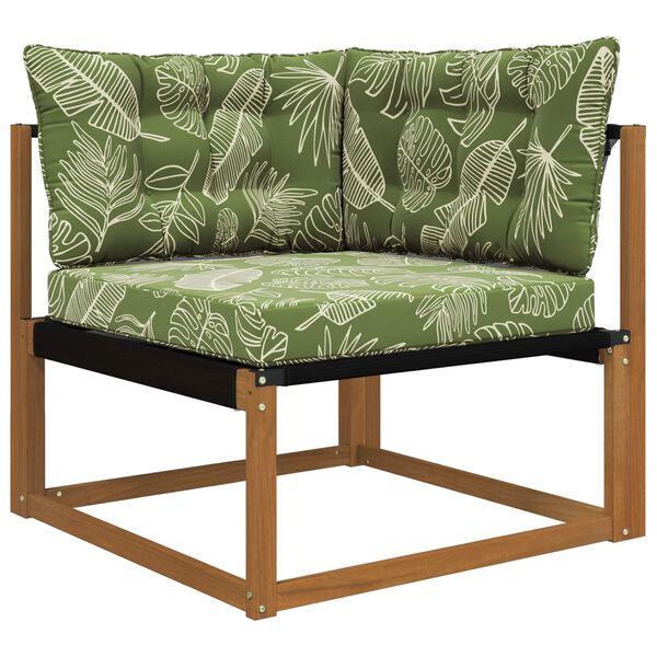 vidaXL V&auml;lim&ouml;&ouml;blitugi patja 3 pcs Lehe Kujundus Pol&uuml;ester